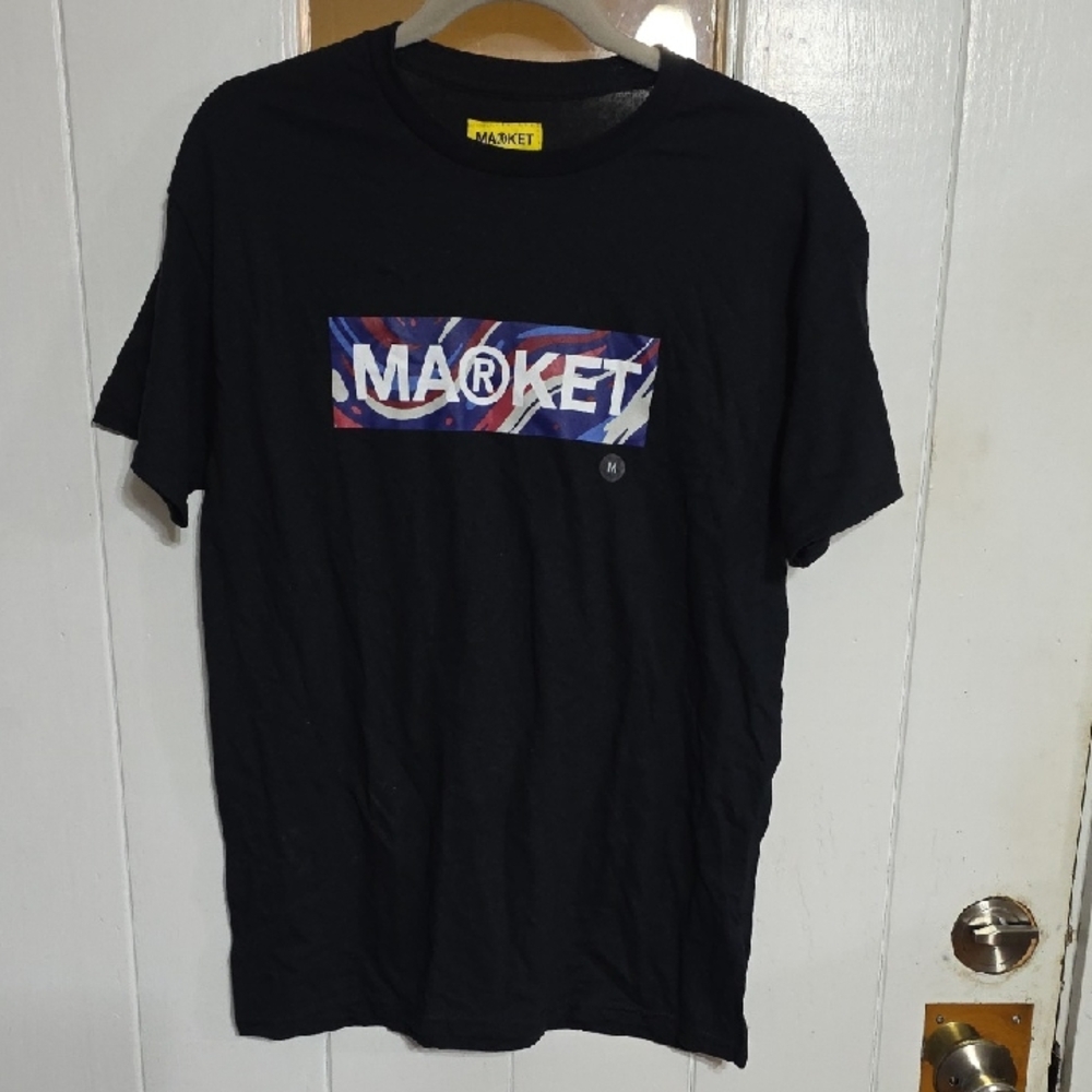 NWT‎ Market/Pac Sun Men's T-Shirt Black W/Logo Sz M Comfort Cotton